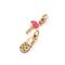 Charmalong&#x2122; 14K Gold Plated Pineapple &#x26; Flamingo Charms by Bead Landing&#x2122;
